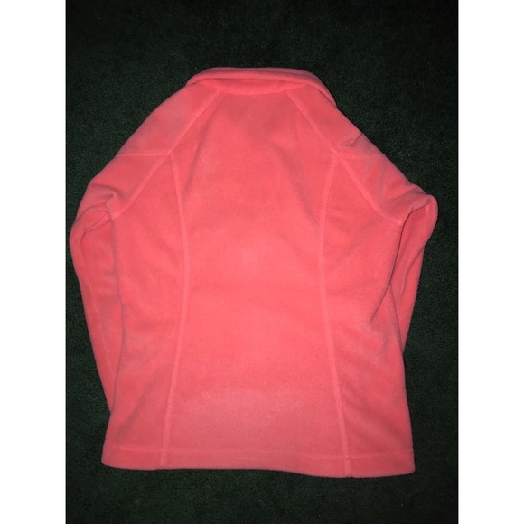 COLUMBIA FLEECE CORAL PINK WOMEN’S ZIP UP!!! - Picture 4 of 5